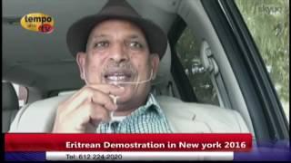 Tempo Afric TV - ERITREAN DEMOSTRATION IN NEW YORK 2016 Guest Haile Tensae